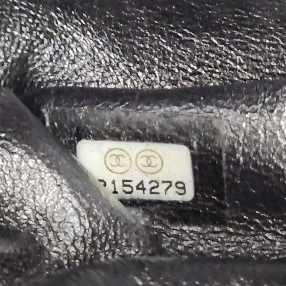 Chanel Metallic Quilted Aged Leather Reissue, Authentic